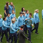 The MCFC Women with the cup